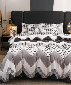 Alternative view of Arranged Microfiber Bedding Linen Sheets Sets For Queen Size