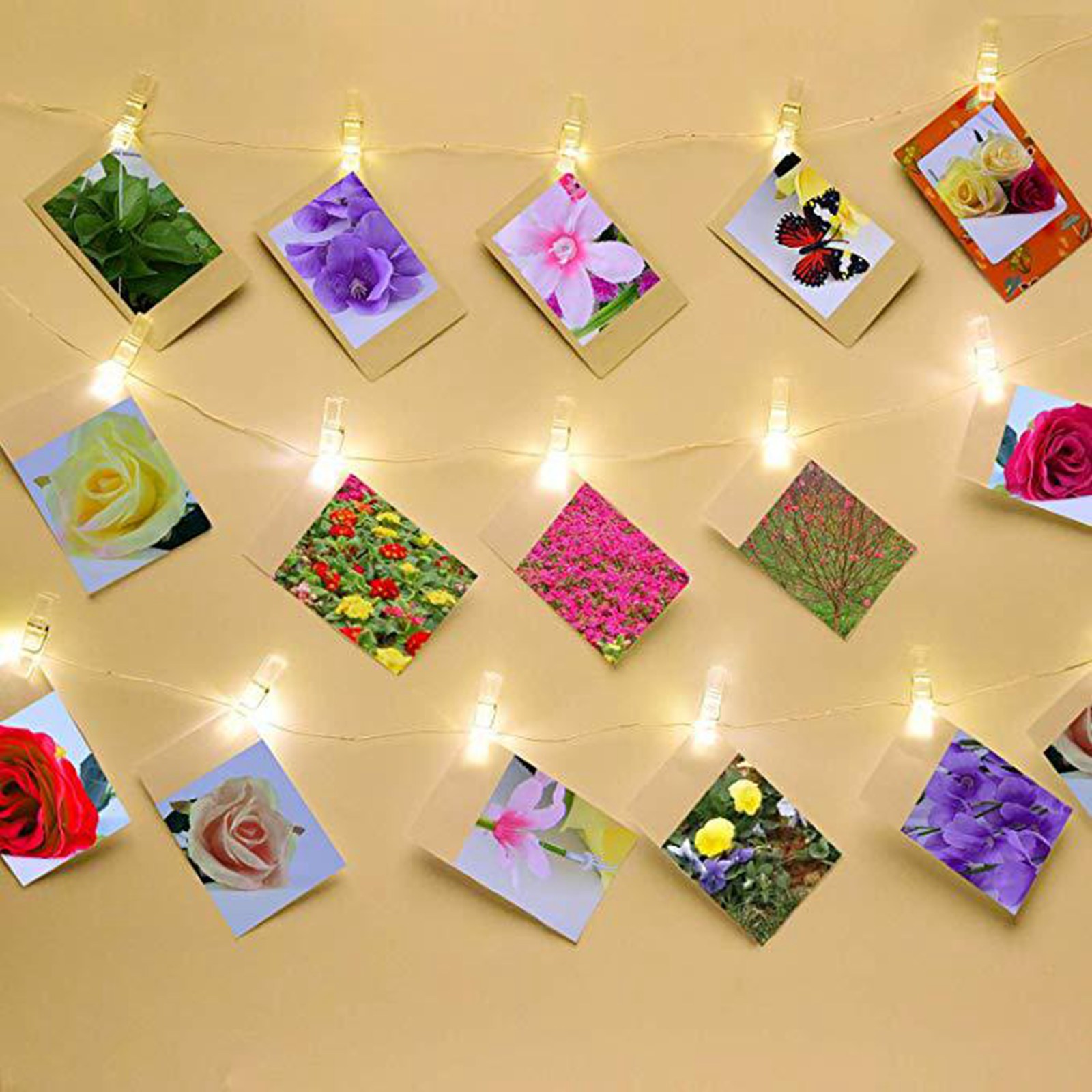 50CM 50 LED Hanging Picture Photo Clip - Image 7