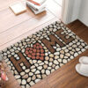 3D Cobblestone Welcome Home Entrance Door Mat