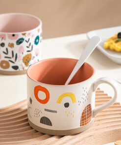 Alternative view of 400ML Vintage Flowers Coffee Ceramic Mug