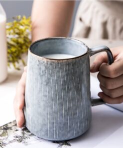 Alternative view of 650ml Europe Retro Ceramic Mug With Spoon