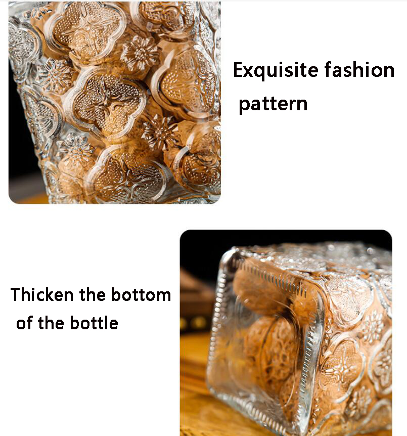 750ml Mason Candy Jar For Spices Glass Bamboo Cover Container Glass Jars - Image 4