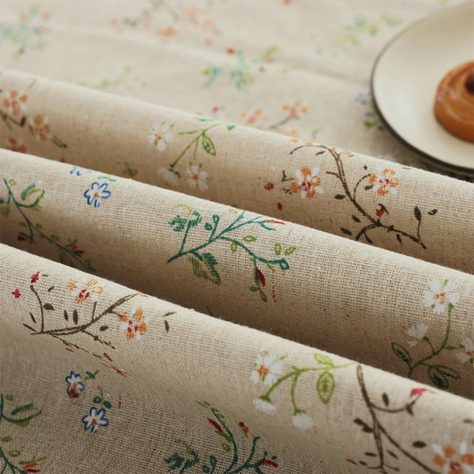 Bloom Table Cover with Lace Customizable Blending Flower Tablecloth - Image 4