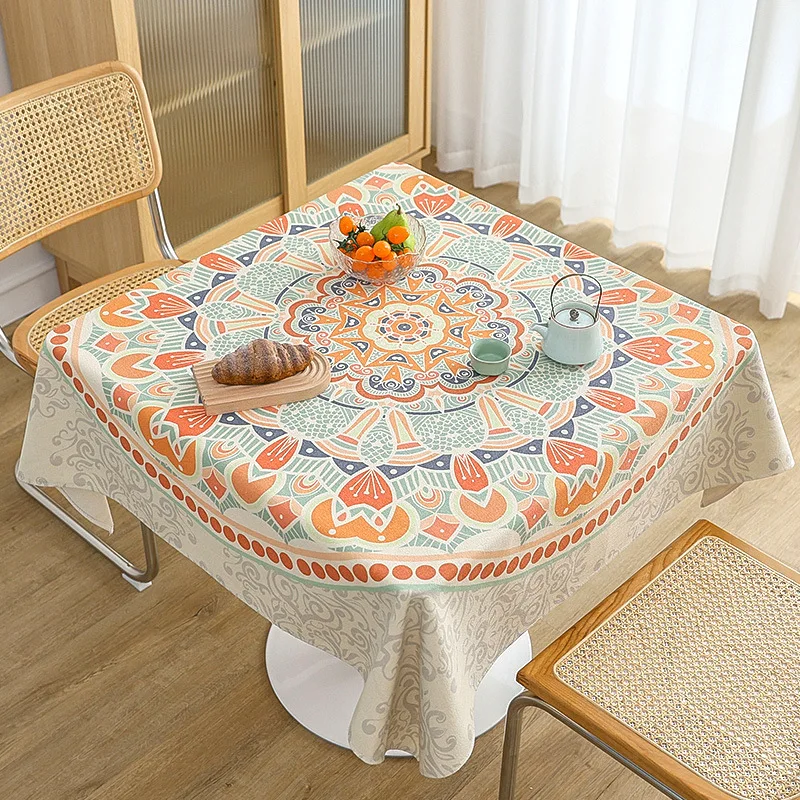 Boho Ethnic Style Tablecloths Home Square Decorative Tablecloths
