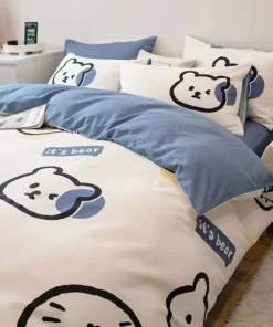 Boys Girls Bear Bedding Set For Kids