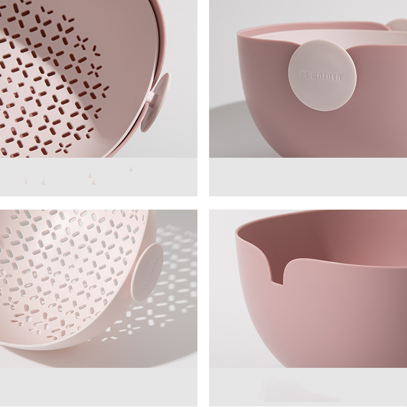 Double-layer Vegetable Fruit Washing Basket Kitchen Accessories - Image 4