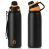 1000ML Thermos Double Wall Vacuum Tumbler With Magnetic Lid, Sport Water Bottle