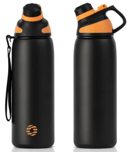 1000ML Thermos Double Wall Vacuum Tumbler With Magnetic Lid, Sport Water Bottle
