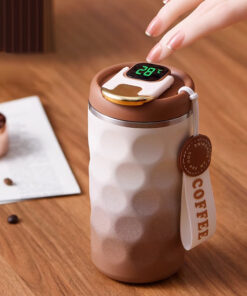Smart Temperature Display Vacuum Flask Portable Stainless Steel Leakproof Insulated Tumbler