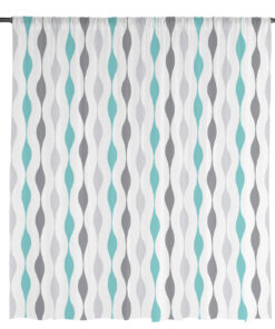Alternative view of Geometric Stripes Tulle Chiffon Curtains