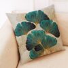 Leaf Cotton Linen Pillow Case 45x45cm