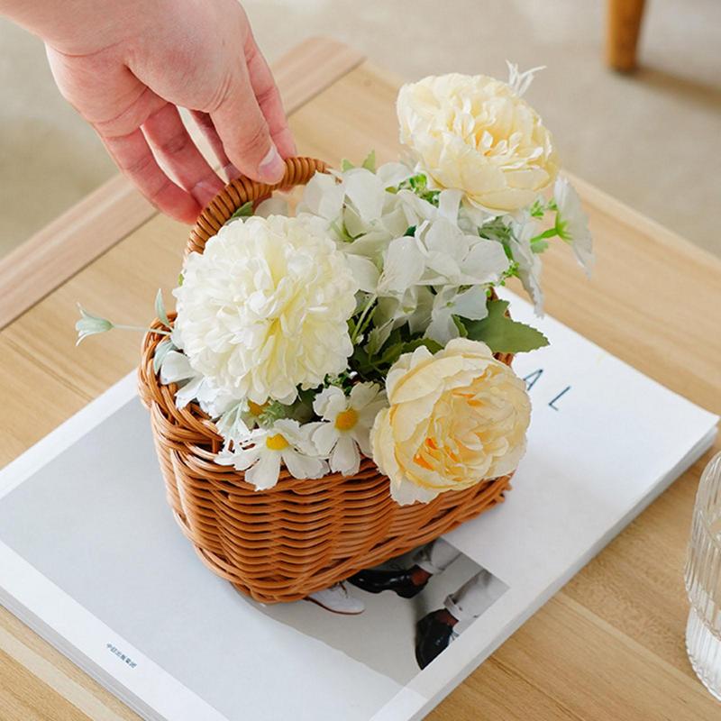 Handwoven Fruit Vegetable Wall Hanging Basket - Image 4