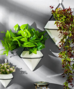 Alternative view of Triangle Plant Flower Pot Indoor Hanging Planter Geometric Vase Wall Decoration