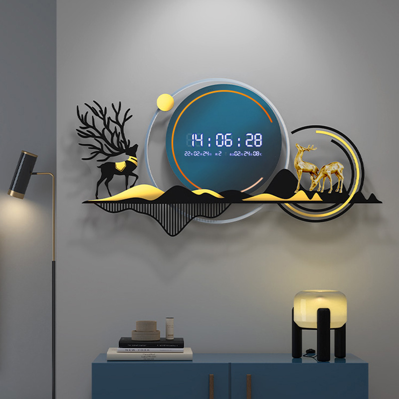 Light Luxury Art Simple Creative Decoration Wall Clock - Image 2