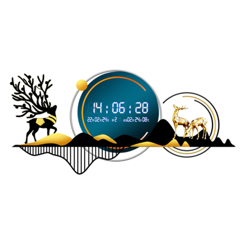 Light Luxury Art Simple Creative Decoration Wall Clock - Image 5