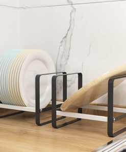 Alternative view of Kitchen Cabinet Storage Shelves Plates Dishes Chopping Board Storage Rack Bowl