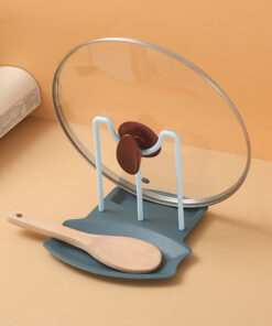 Kitchen Organizer Pot Lid Storage Rack, Blue