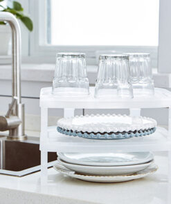 Kitchen Sink Desktop Cabinet Shelf Stackable Organizer