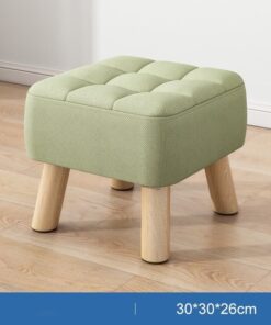 Alternative view of Living Room Chairs Vanity Stool Wooden Green