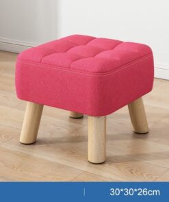 Alternative view of Living Room Chairs Vanity Stool Wooden Pink