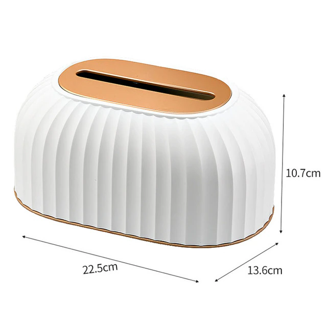 Luxury Nordic Striped Plastic Tissue Box Holder - Image 4