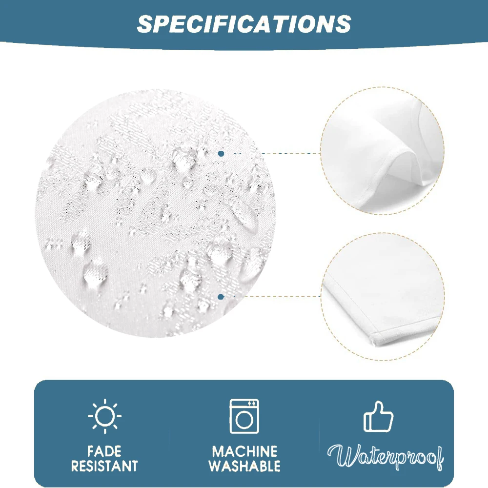 Modern Concise Style Pattern Waterproof Rectangular Polyester Tablecloth - Image 2