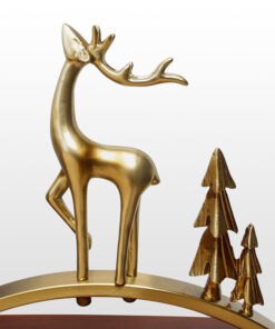 Alternative view of Modern Luxury Design Deer Metal Desk Clock