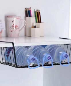 Alternative view of Multifunction Metal Iron Kitchen Organizer Shelf Desk Cabinet Storage Rack