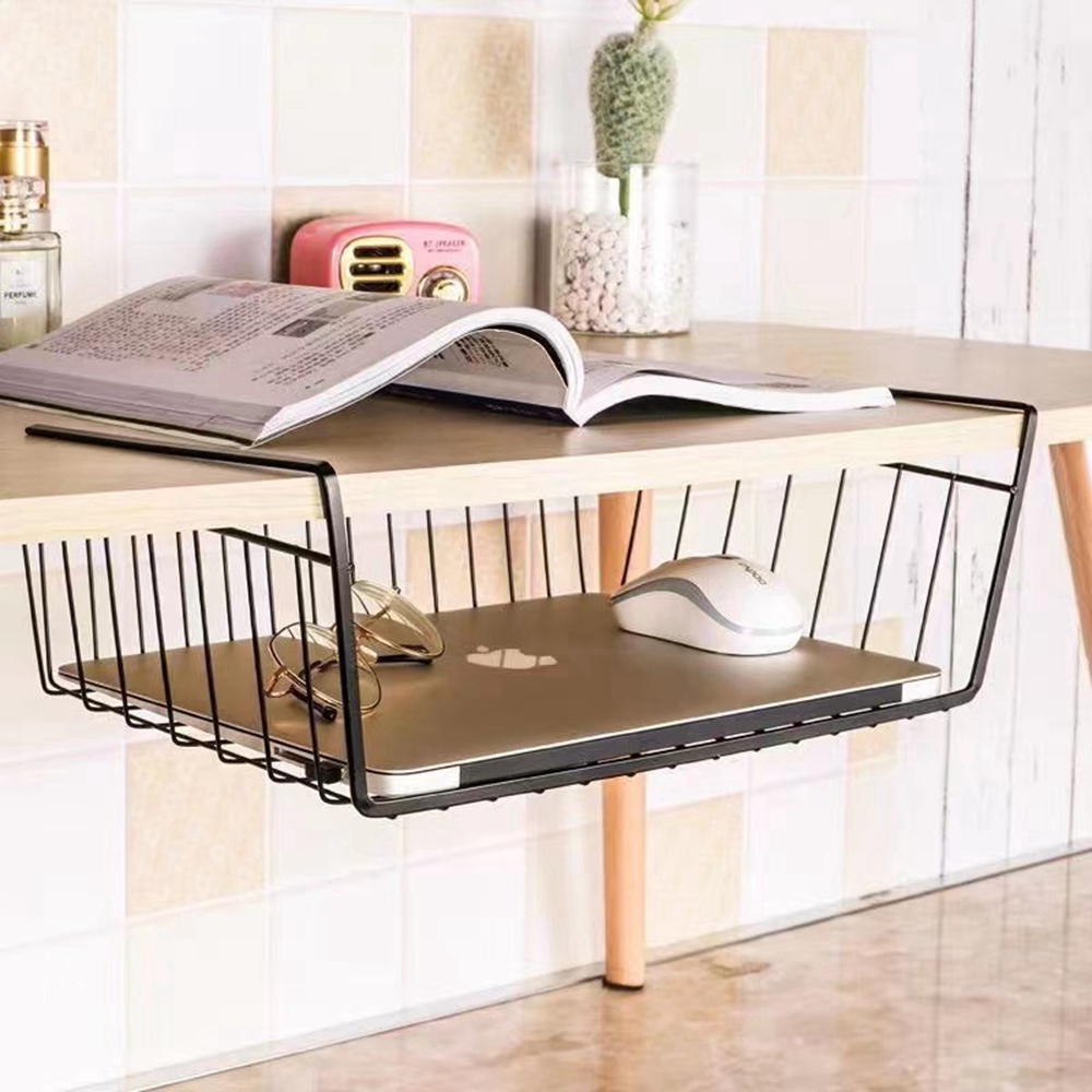 Multifunction Metal Iron Kitchen Organizer Shelf Desk Cabinet Storage Rack - Image 3