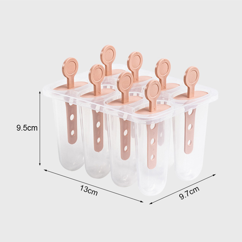New 8 Grids Ice Cream Popsicle Mold Set - Image 5