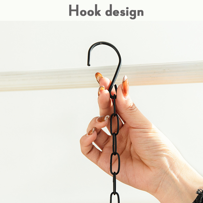 New Nordic Metal Hanging Flower Plant Pot Basket for Home Balcony Decoration Vase - Image 3