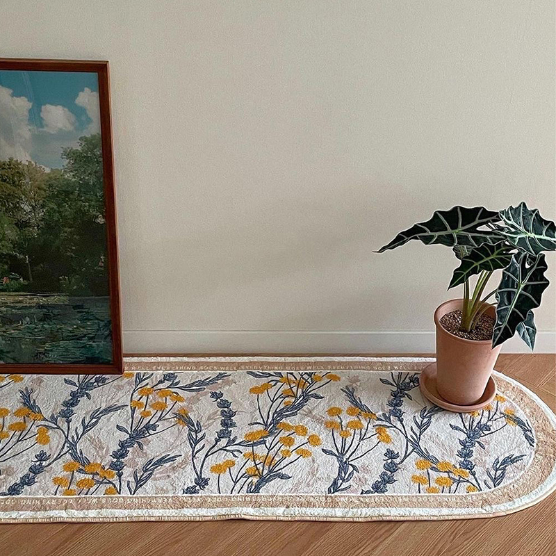 Non-slip Oval Floor Mat Ins Area Rug for Living Room - Image 2