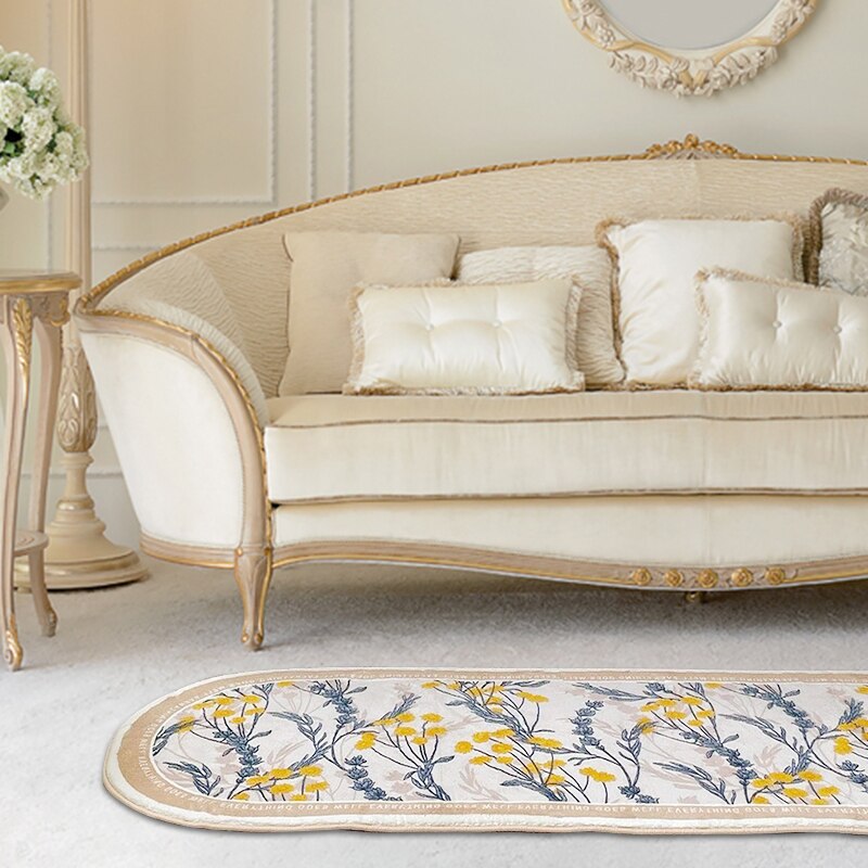 Non-slip Oval Floor Mat Ins Area Rug for Living Room - Image 3