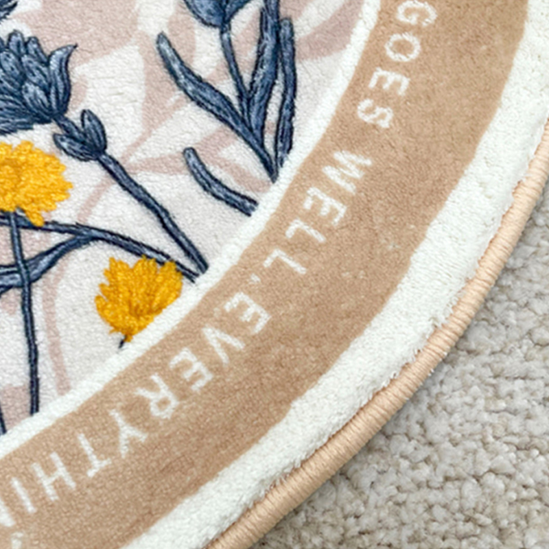 Non-slip Oval Floor Mat Ins Area Rug for Living Room - Image 6