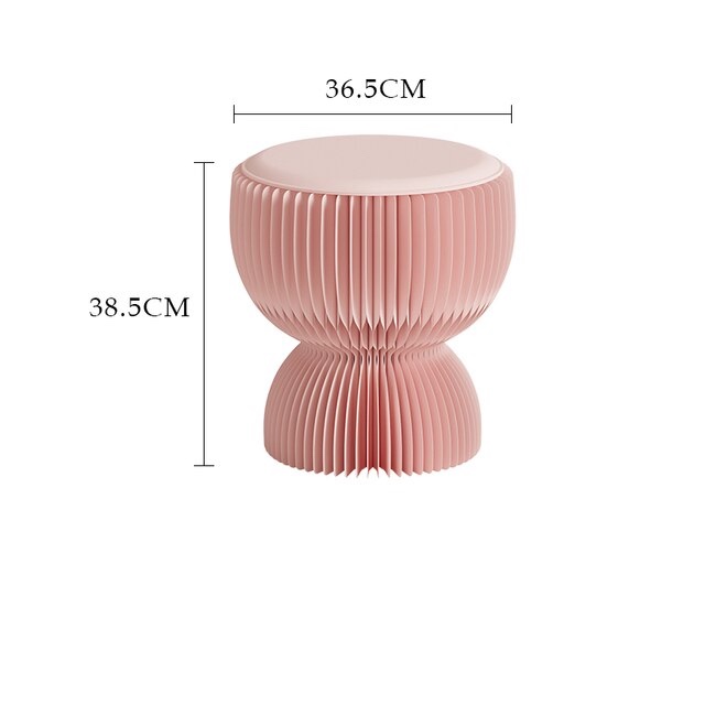Nordic Folding Stool Mobile Coffee Tables Pink - Image 2