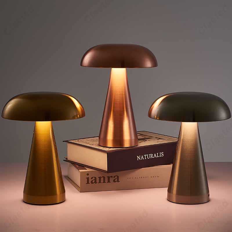 Nordic Led Gold Table Rechargeable Desktop Night Lights - Image 2