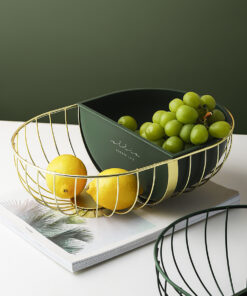 Nordic Style Iron Fruits Snacks Storage Basket Home Decoration