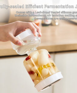 Alternative view of Pickles Garlic Jar Organizers with Fork Kimchi Storage