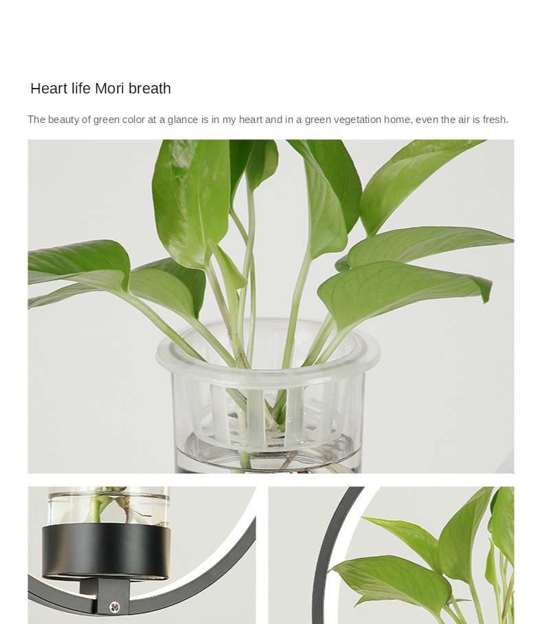 Hanging Ceiling Plant Pendant LED Light Pot for Decoration - Image 5