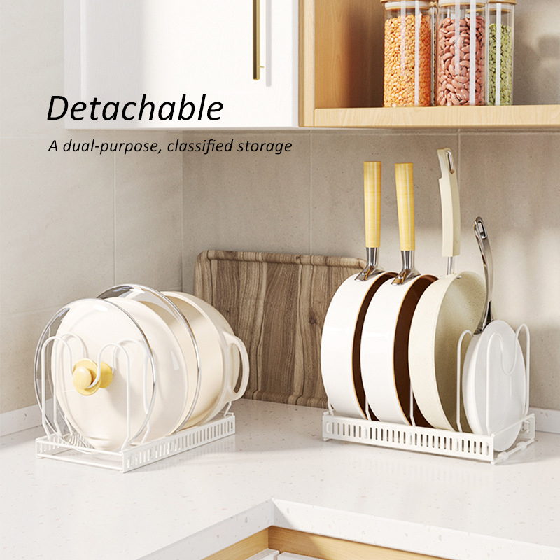 Retractable Countertop Pot Cover Rack Bracket - Image 5