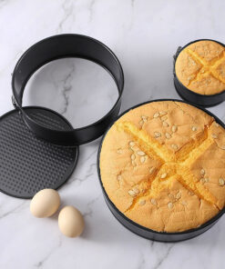 Alternative view of Round Mousse Honeycom Carbon Steel Cake Mold