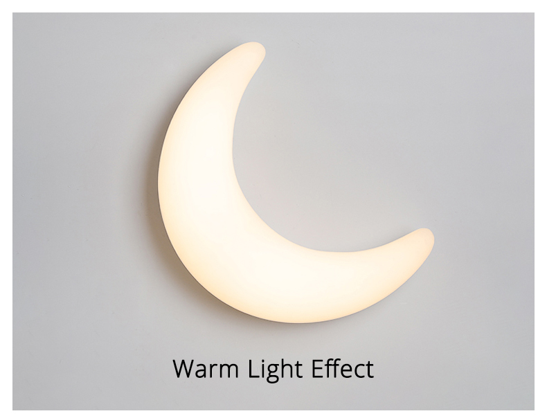 Simple Moon Modern LED Wall Lights for Children Bedroom - Image 6