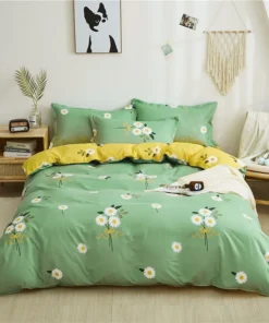 Alternative view of Cute Cartoon Print Duvet Cover 220x240 Lovely Pattern
