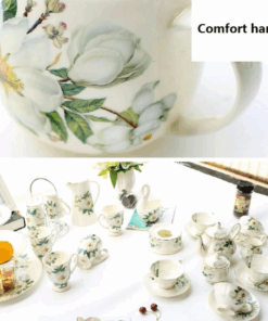 Alternative view of Bone China Coffee Cup, Flower Ceramic Mug