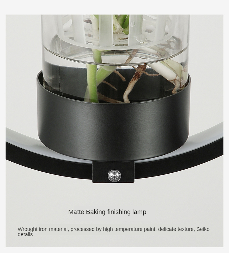 Hanging Ceiling Plant Pendant LED Light Pot for Decoration - Image 8