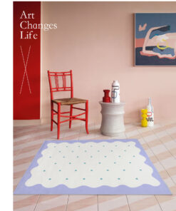 Alternative view of Colorful Imitation Mink Velvet Rug Decorative