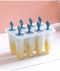 New 8 Grids Ice Cream Popsicle Mold Set