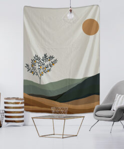 Alternative view of Scenery Art Bohemian Wall Hanging Tapestry