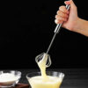Semi-automatic Egg Beater 304 Stainless Steel Egg Whisk