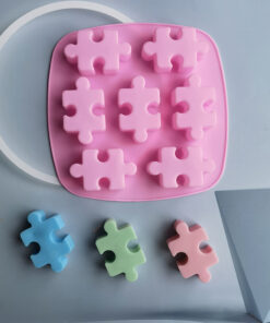 Alternative view of Silicone Cavities Puzzles Chocolate Mould